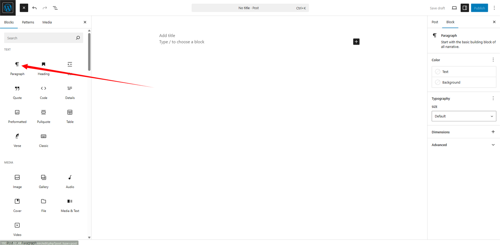 Danh sách các nội dung